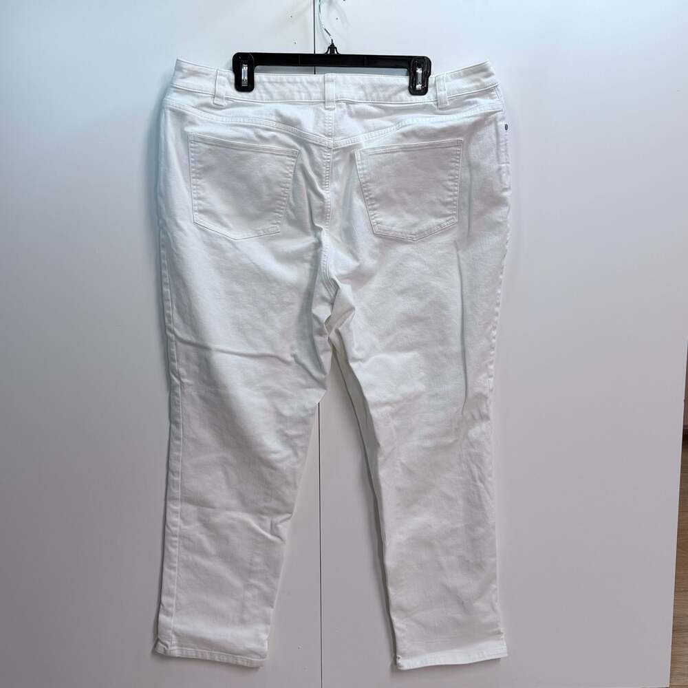 Talbots Simply Flattering Collection Boyfriend Jeans White Size 16W